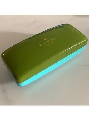 🟢💙 Kate Spade New York Hard Eyeglass Case 🕶️✨